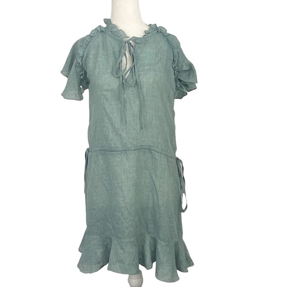 the JETSET DIARIES,  SUMMER MINI LIGHT GREEN, RUFFLE DRESS, NEW WITH TAGS - Picture 1 of 10